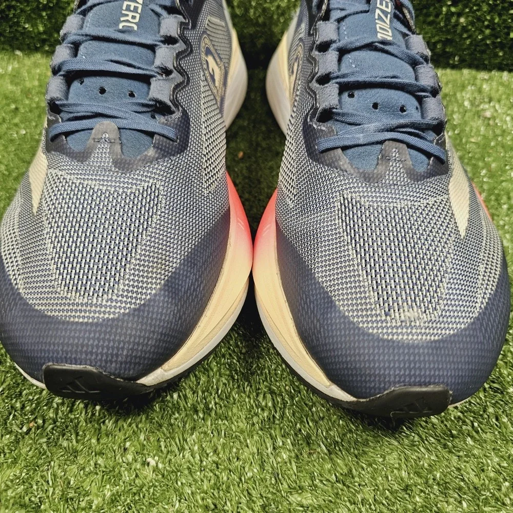 adidas Adizero Boston 12 Blue White Red Athletic Running Sneakers Mens 12 - Picture 3 of 14